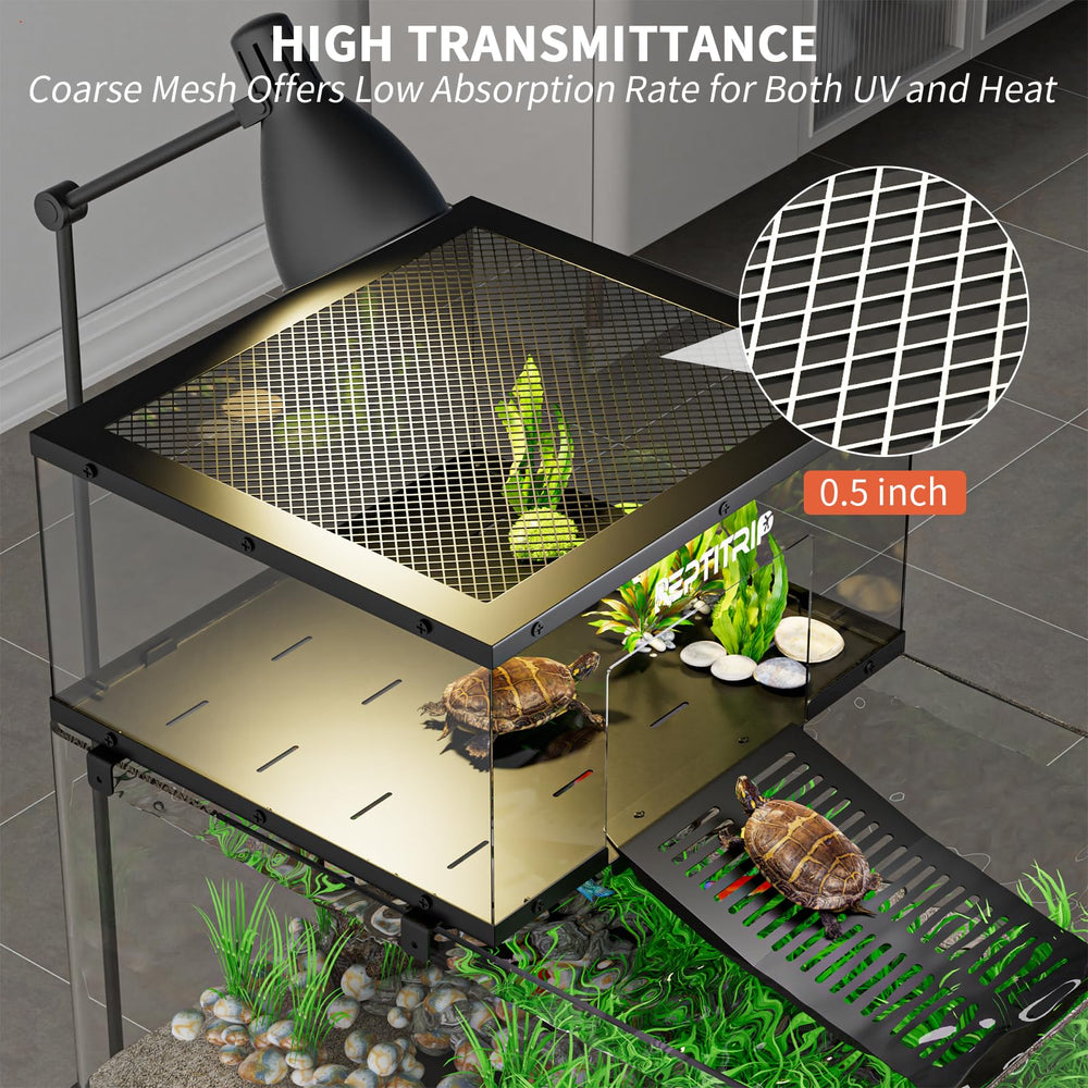 REPTITRIP Turtle Basking Platform non-slip surface aids confident climbs