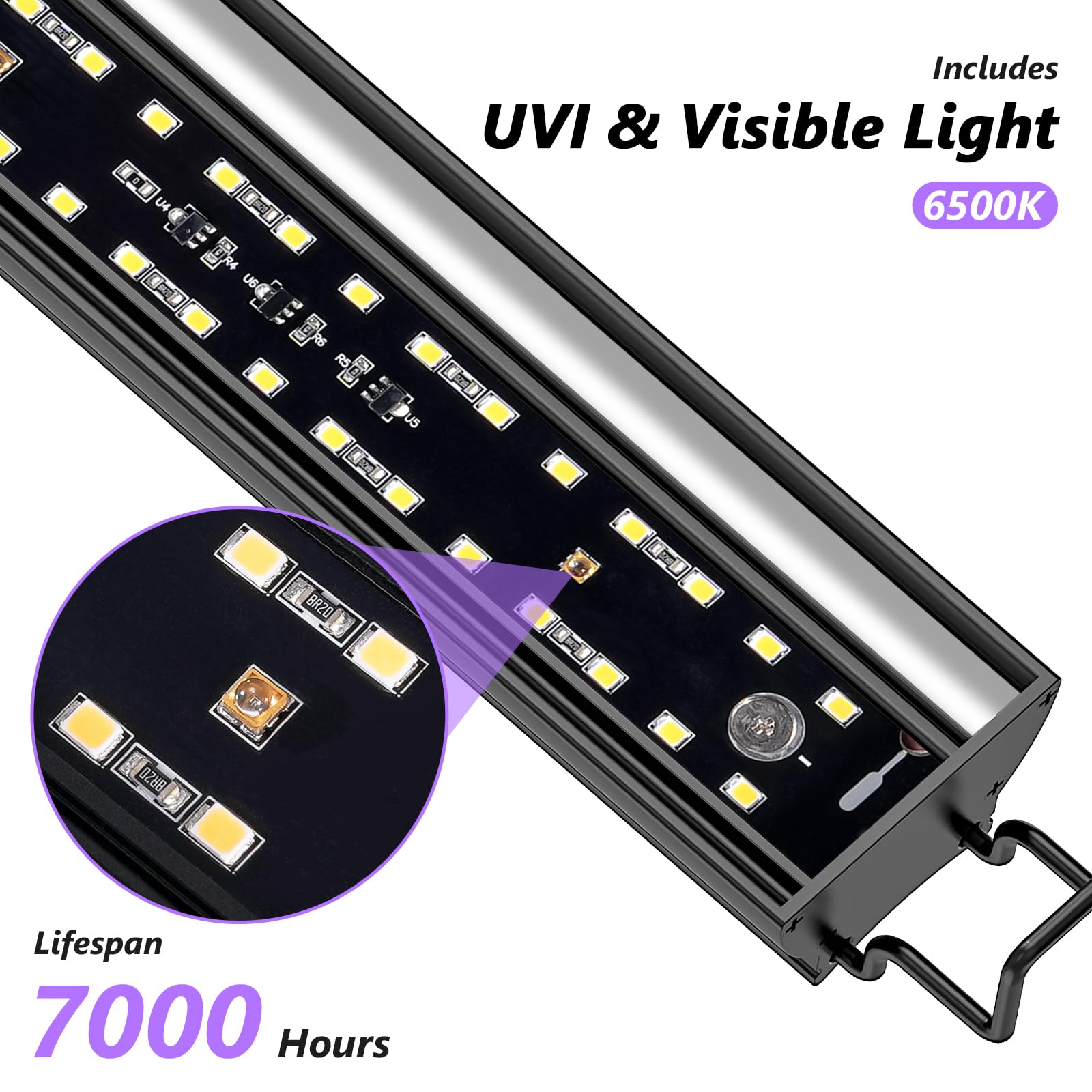 REPTITRIP UVB light in M1-M4 multi-mode setup for precise environment control.