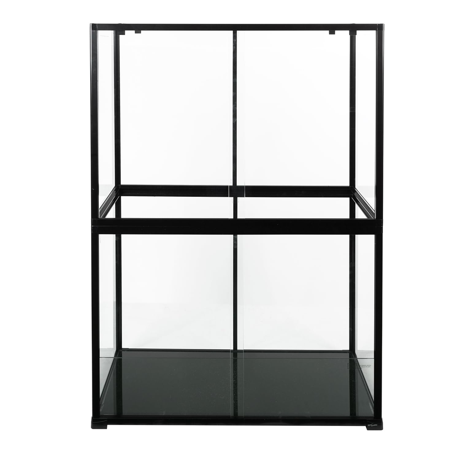 REPTI ZOO assembled 135-gallon glass terrarium ready for reptile habitat