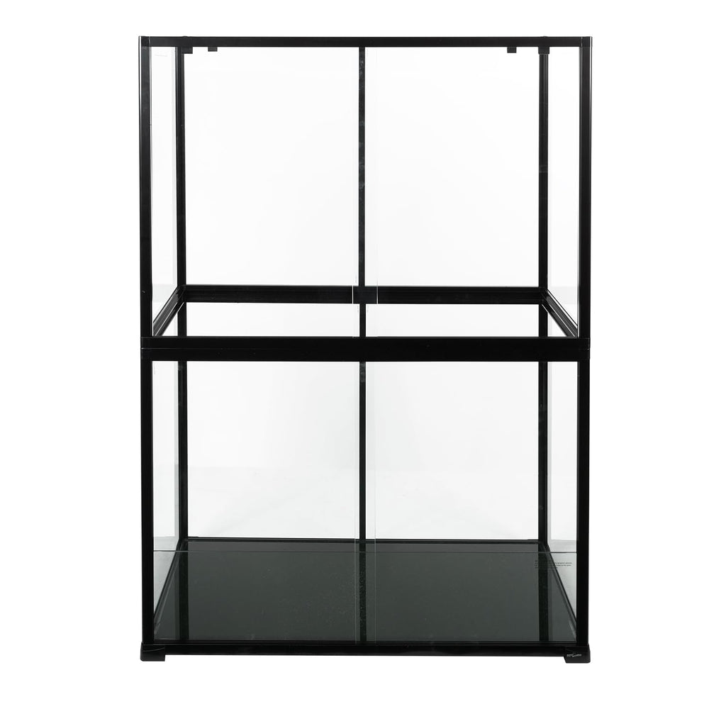 REPTI ZOO assembled 135-gallon glass terrarium ready for reptile habitat