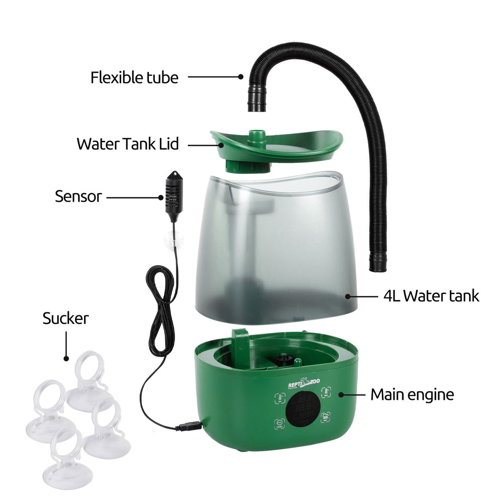 REPTIZOO 4L tank assembly demonstrates quick setup and reliable operation