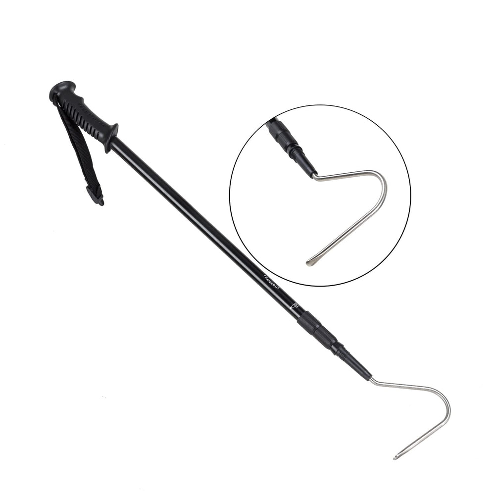 REPTIZOO 57inch snake catcher extended length enables safer distant handling.
