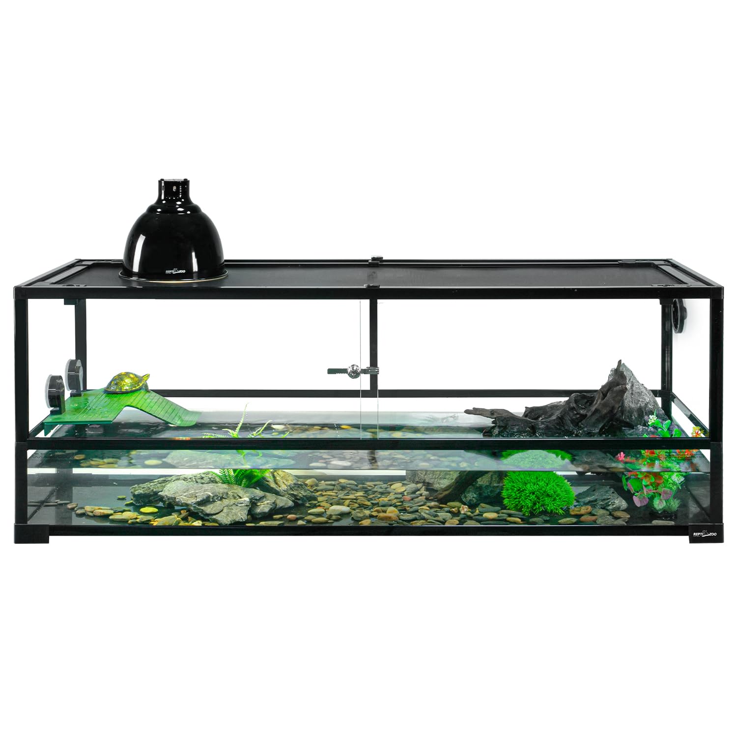 REPTIZOO 67 gallon turtle tank assembly steps for quick setup