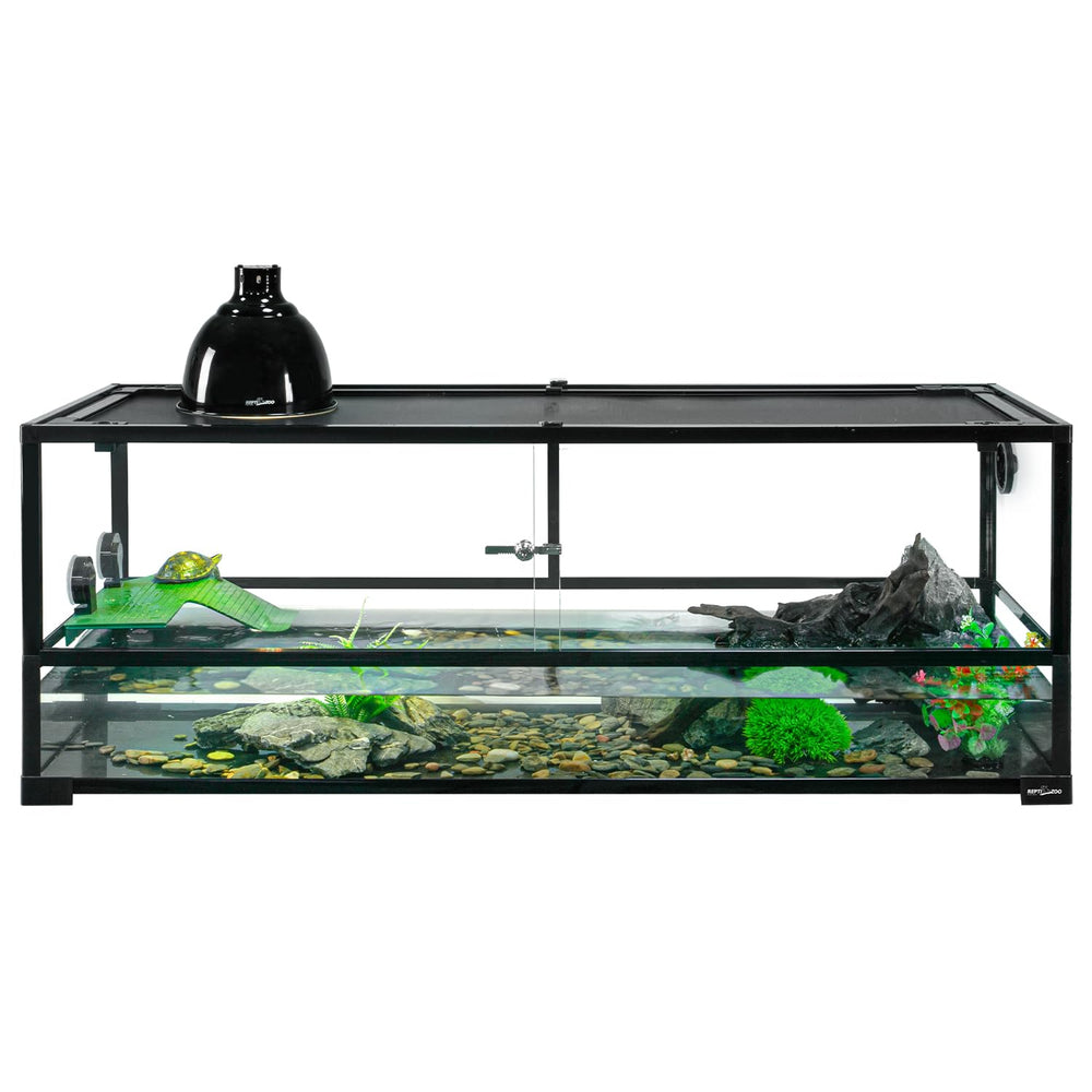 REPTIZOO 67 gallon turtle tank assembly steps for quick setup