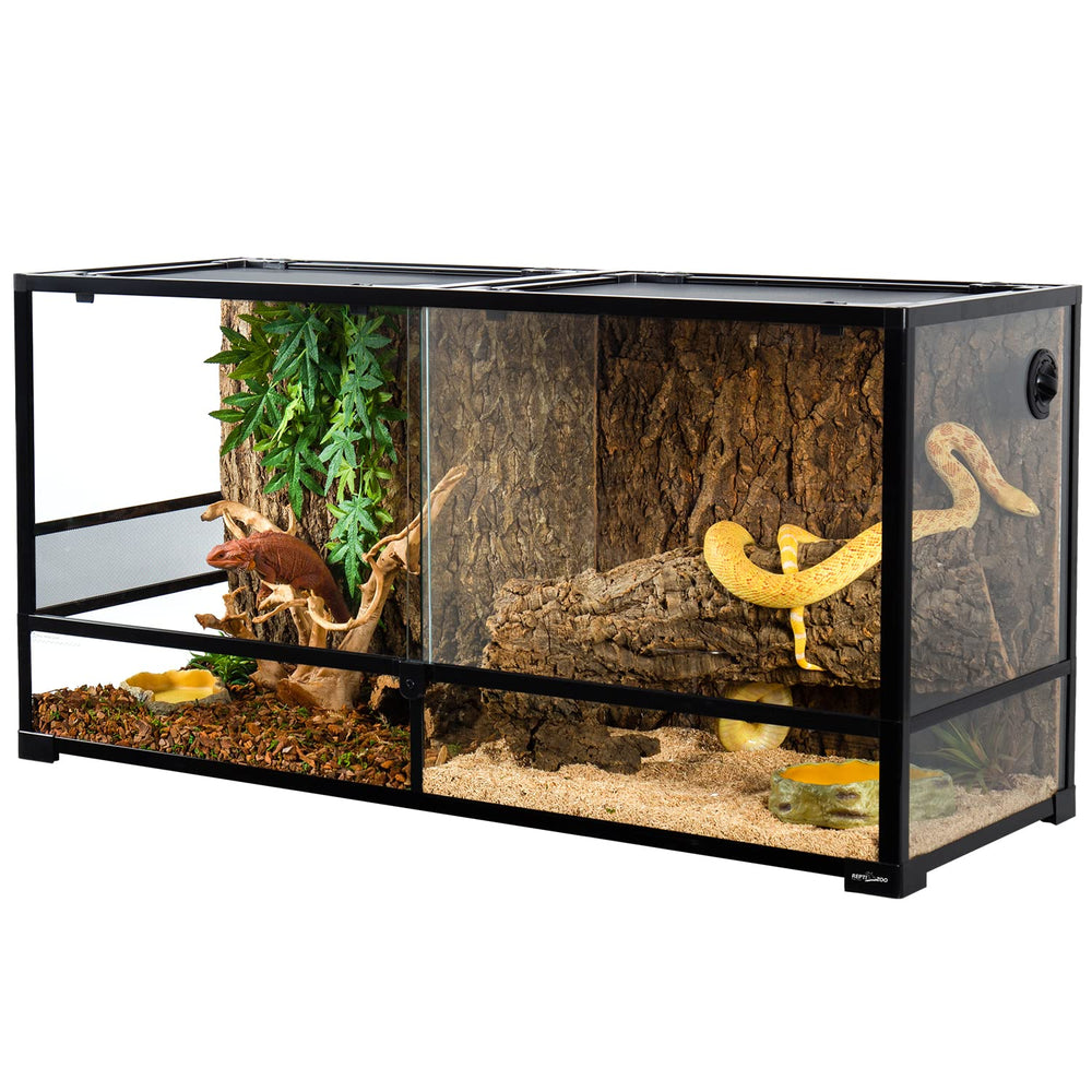 REPTIZOO 88-gallon terrarium side view showing spacious layout