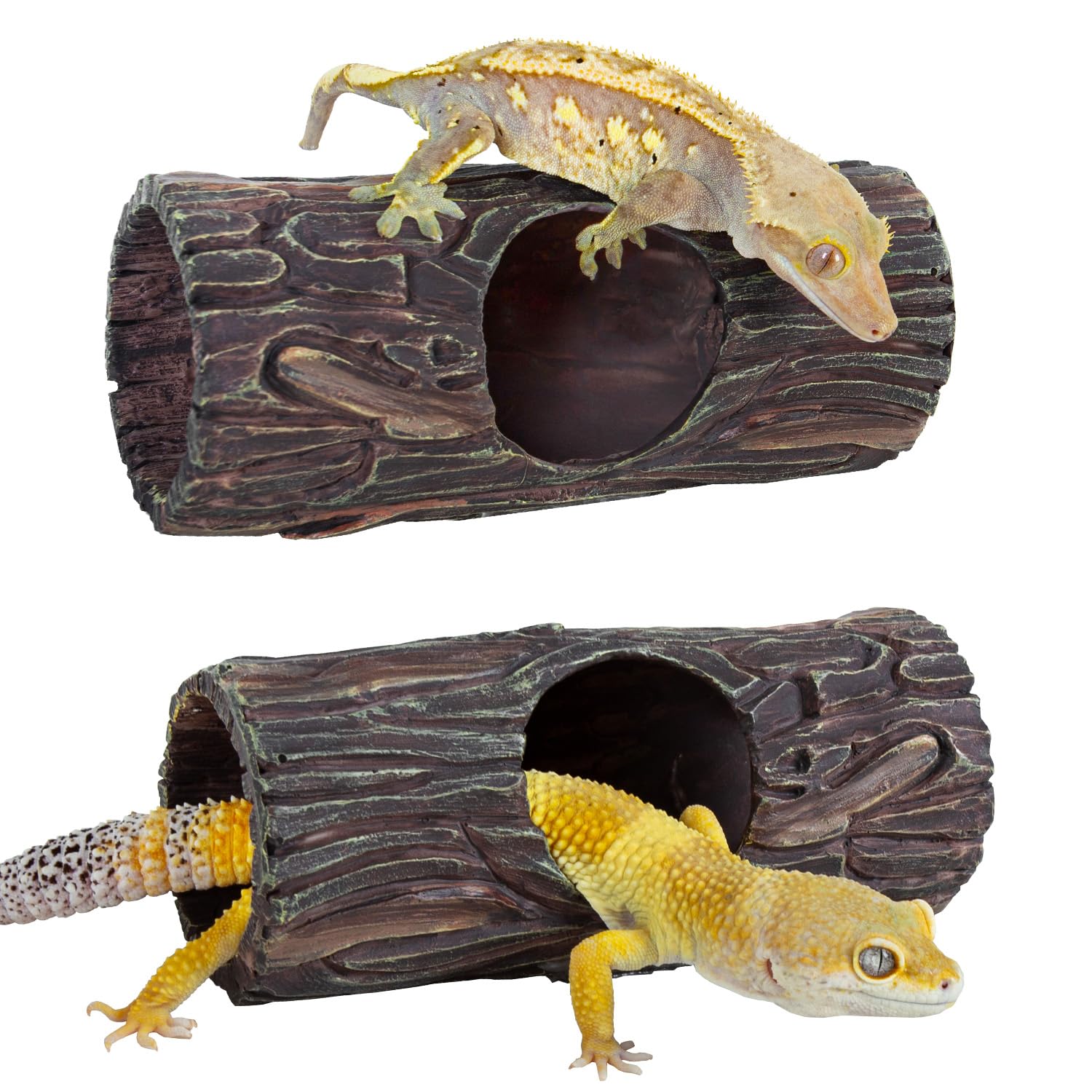 REPTIZOO easy-clean hiding retreat for terrarium enrichment