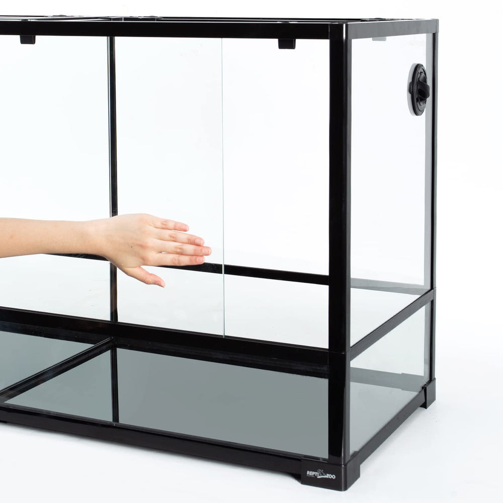 REPTIZOO full-view design aids feeding and pet observation