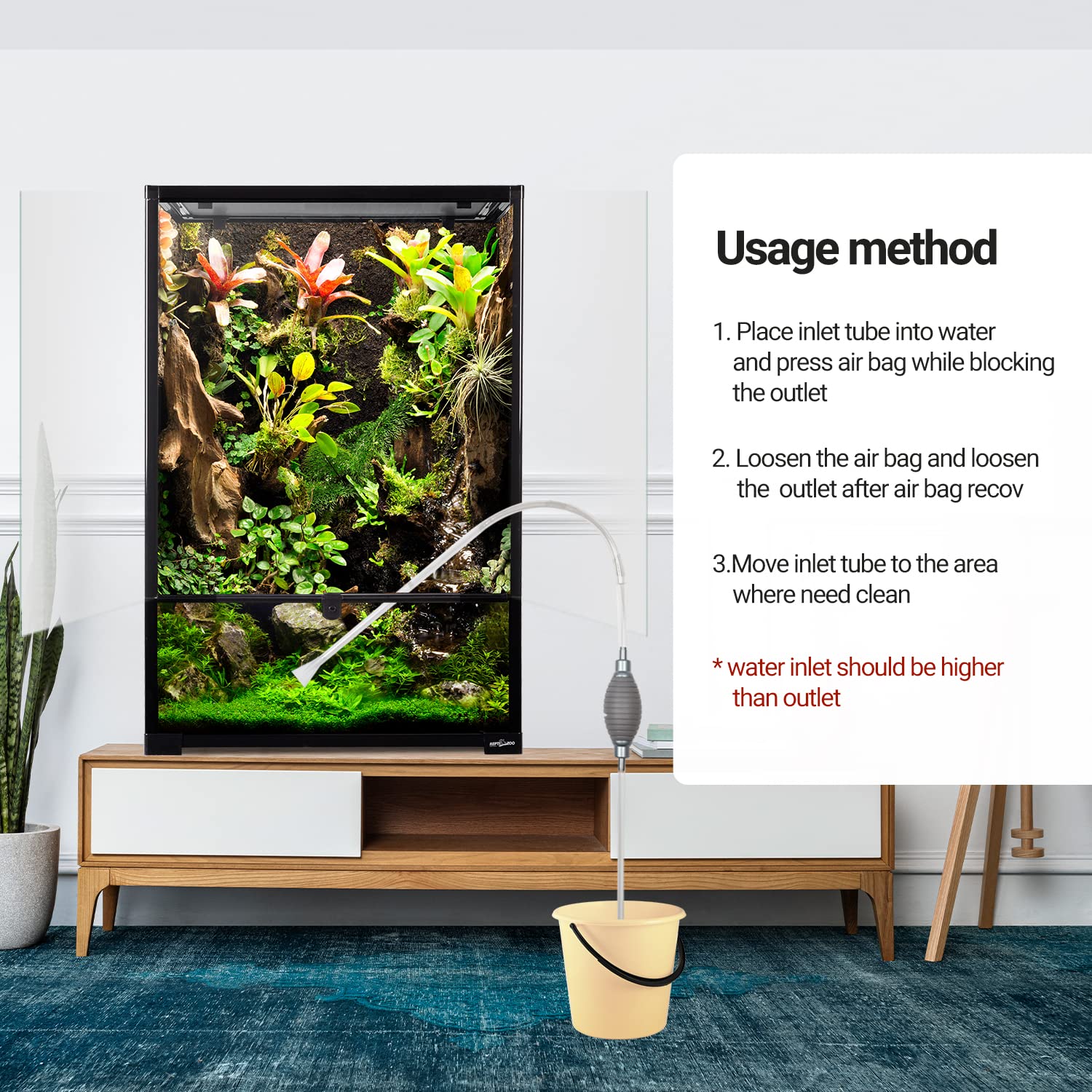 REPTIZOO heat and UVB top cover for reliable lighting and warmth