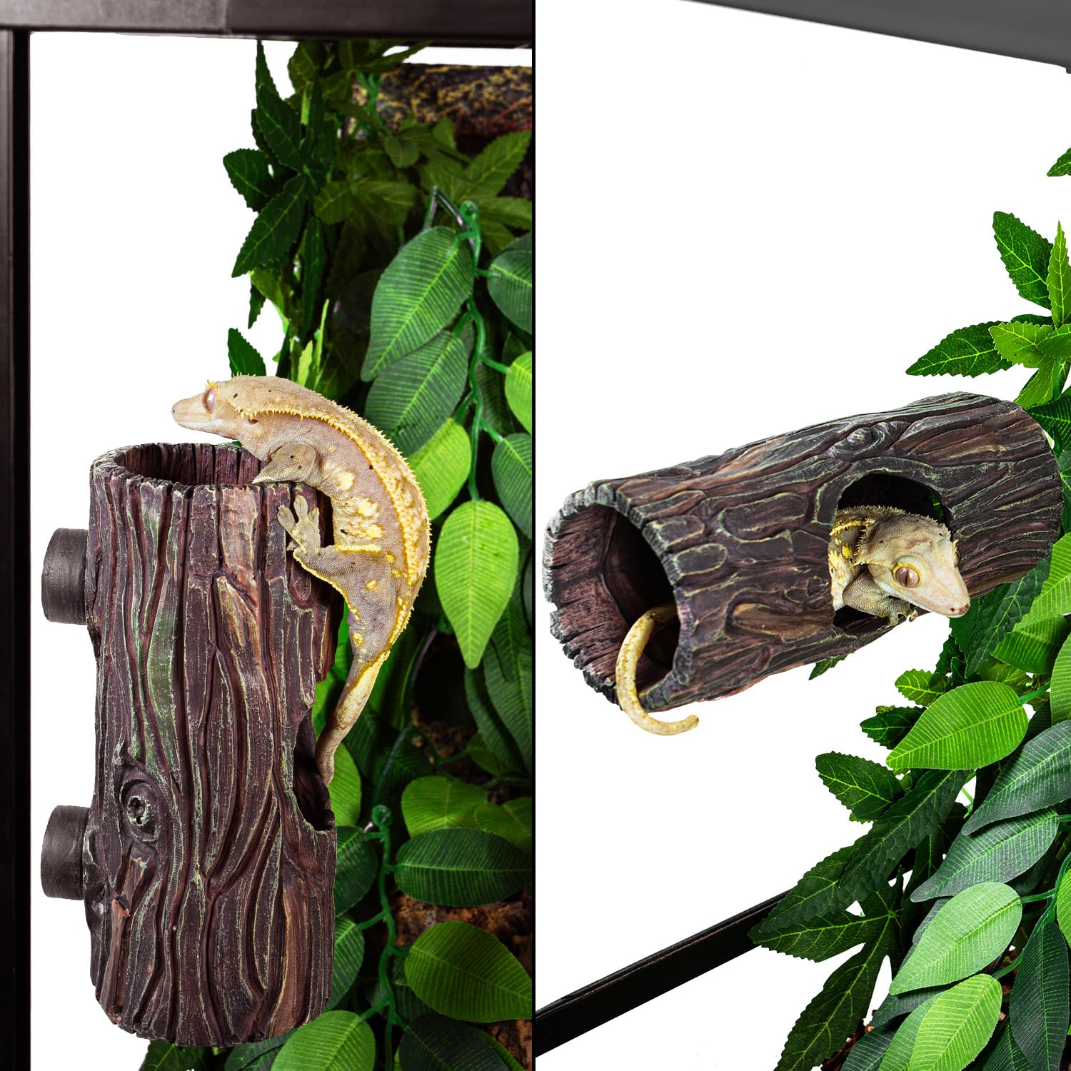 REPTIZOO hollow cave climbing toy for reptiles