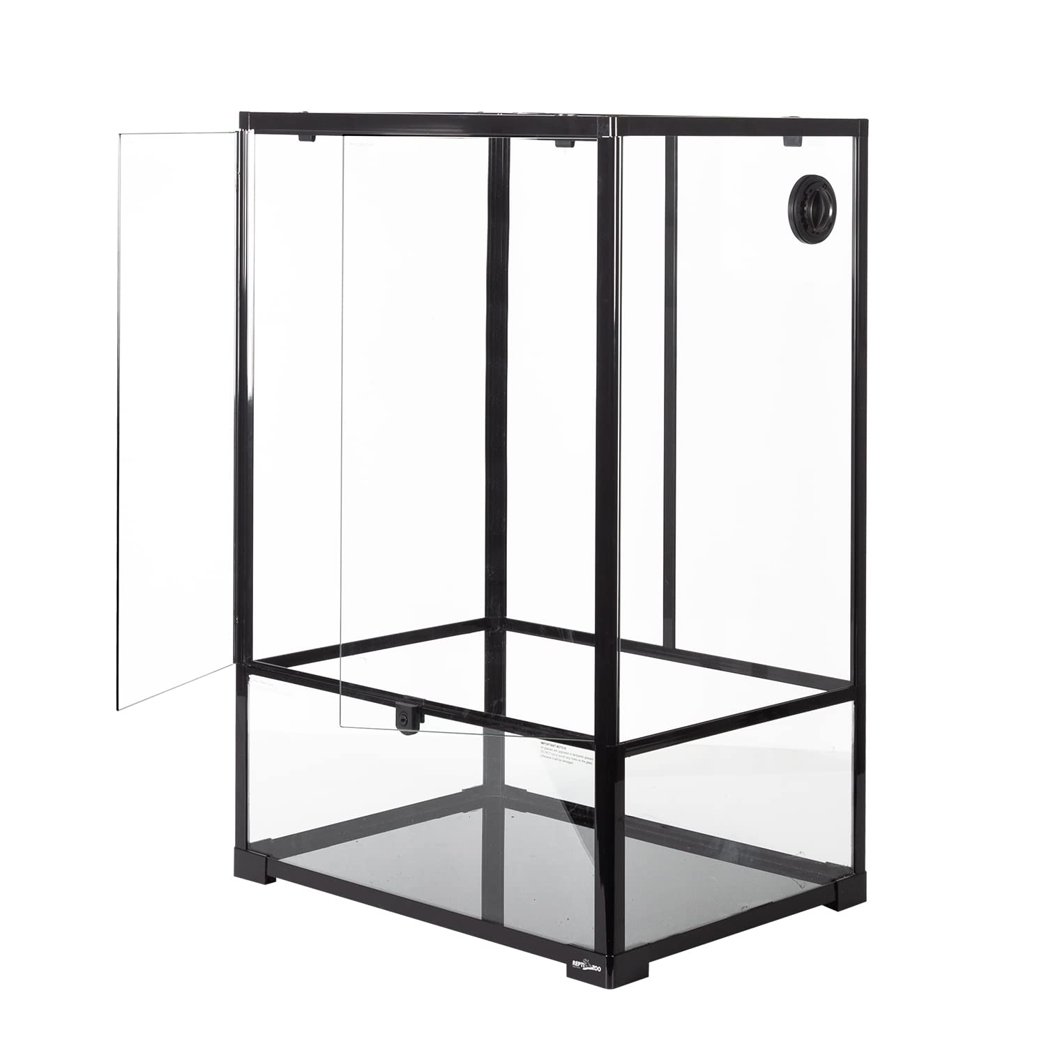REPTIZOO inside view of tall paludarium emphasizing vertical space