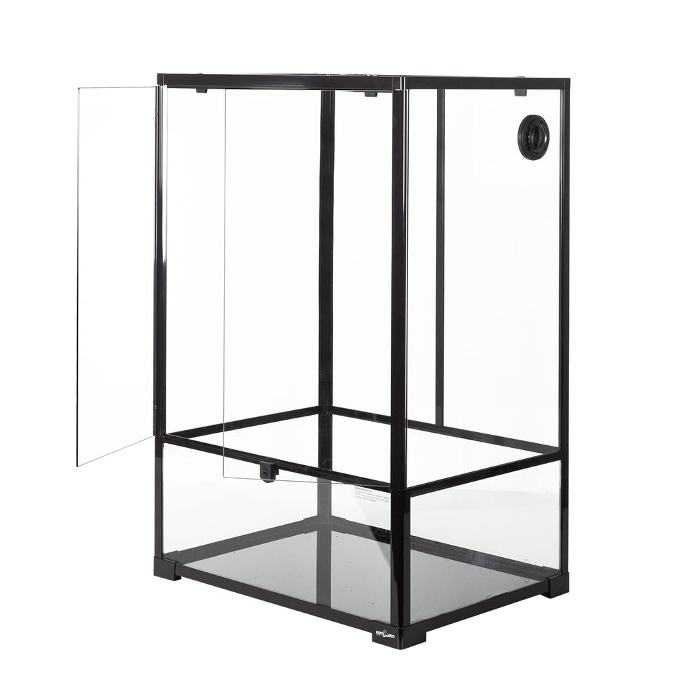 REPTIZOO inside view of tall paludarium emphasizing vertical space