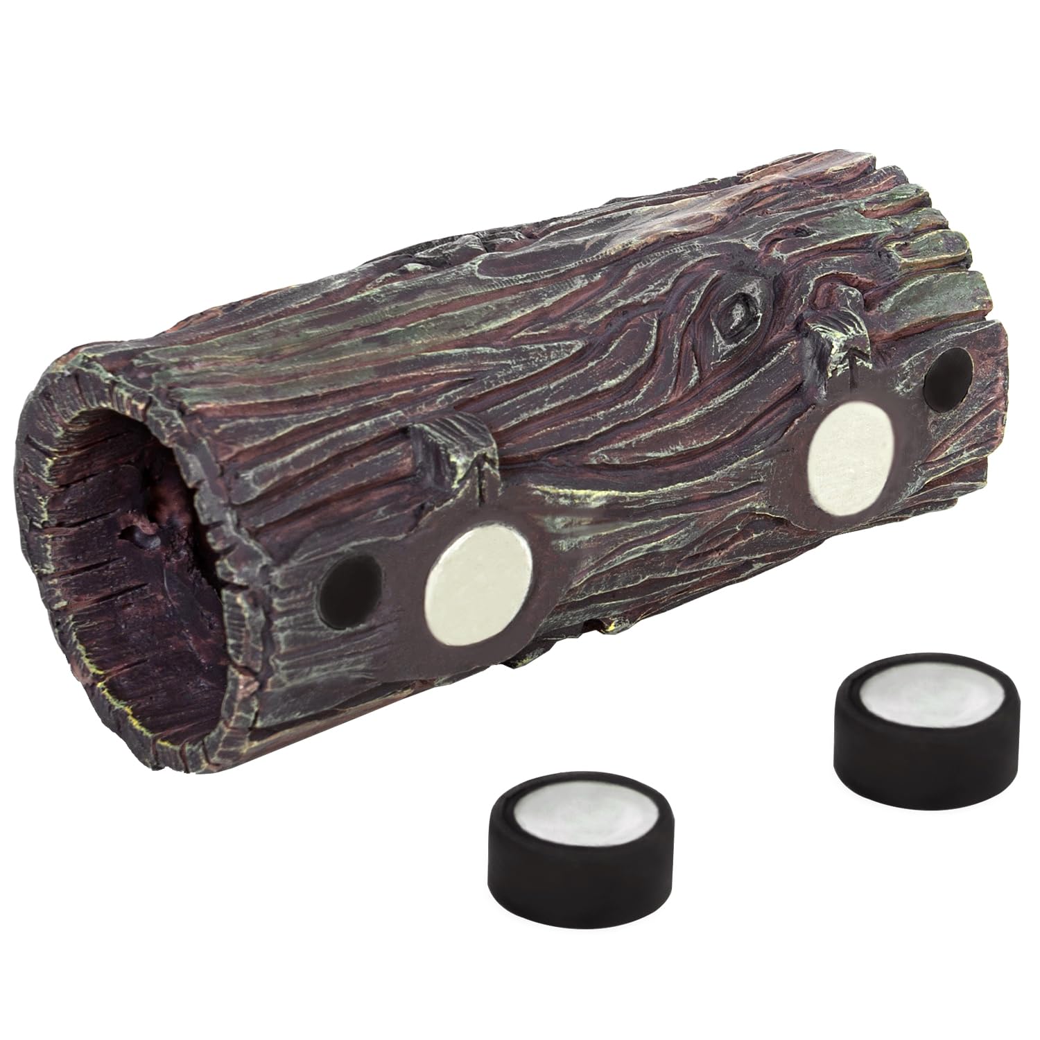 REPTIZOO magnetic reptile hide cave on glass provides secure hiding and climbing