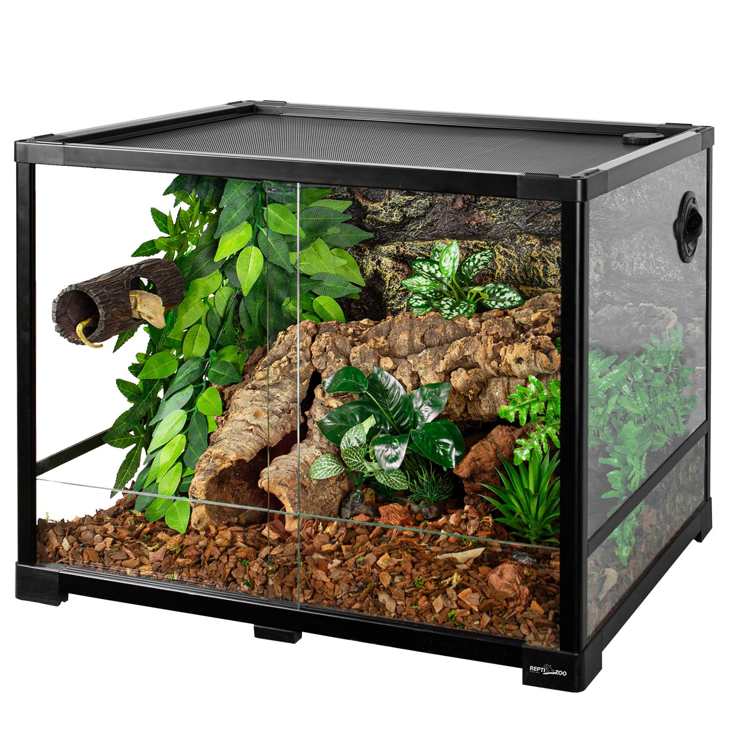 REPTIZOO strong magnet attachment supports 1.8 lb stability