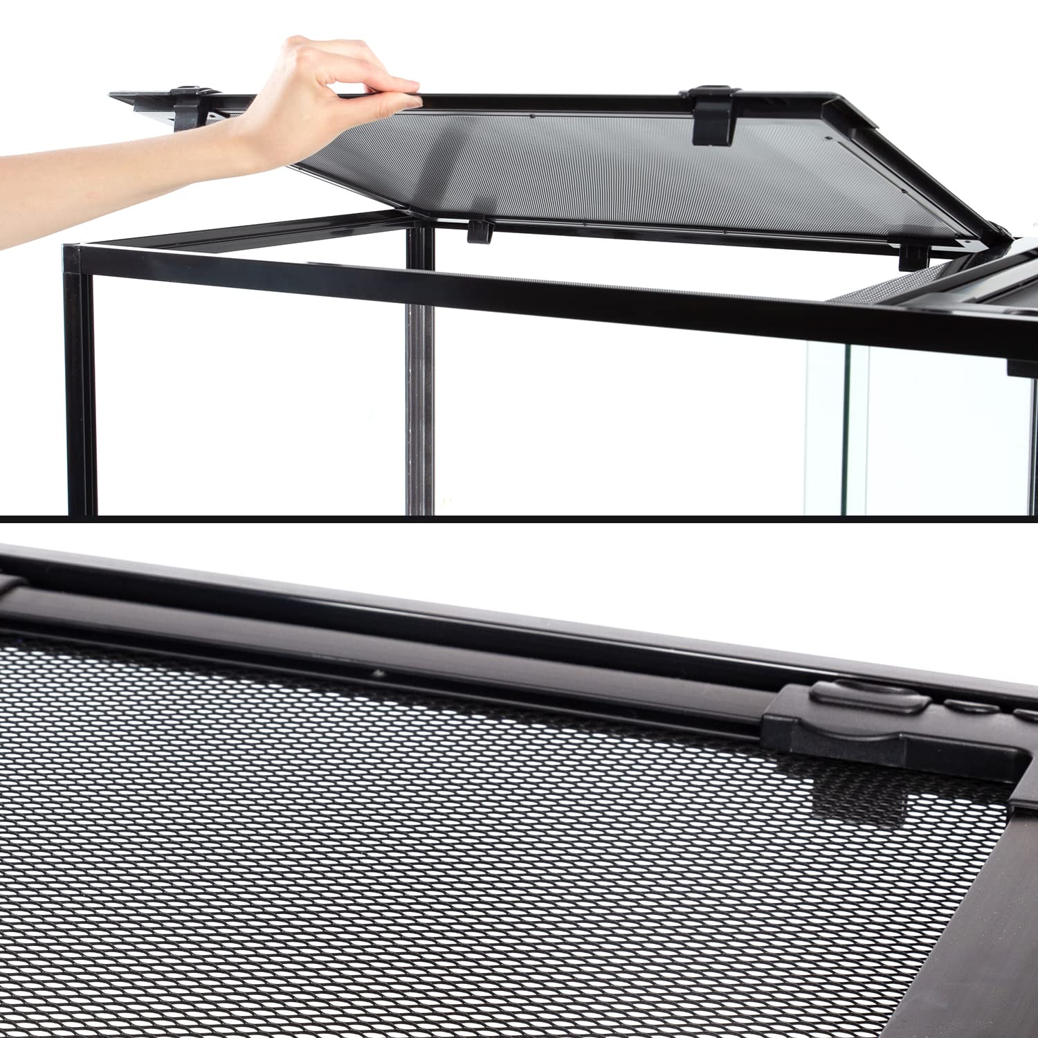 REPTIZOO side window ventilation promotes air exchange