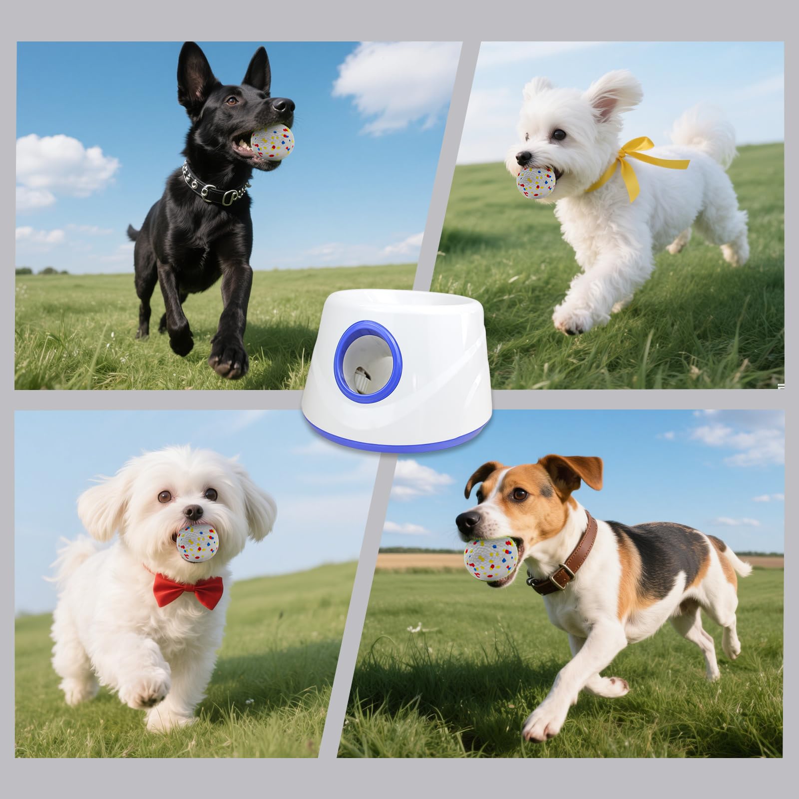 RERBIO compact launcher designed for small and medium dogs