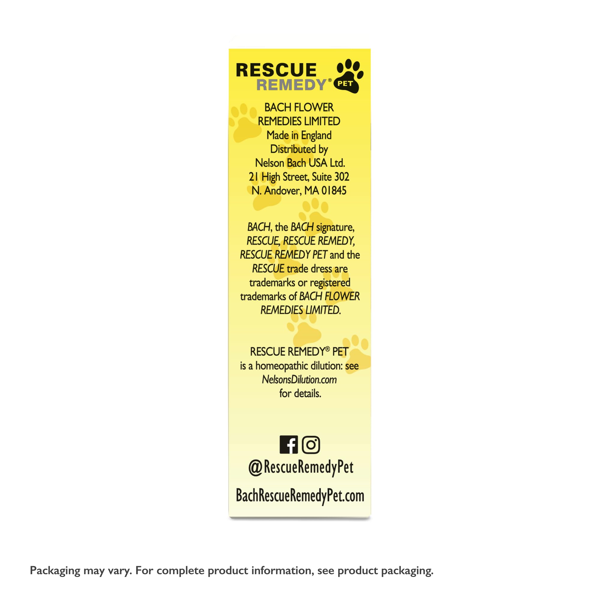 RESCUE Rescue Remedy Pet Dropper uk-made facility illustration background.