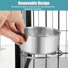 Reshiho stainless steel bowl easily removed for cleaning and refilling.
