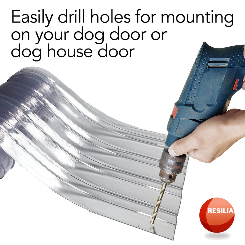 RESILIA doggie door strip weather resistant vinyl supports indoor-outdoor freedom