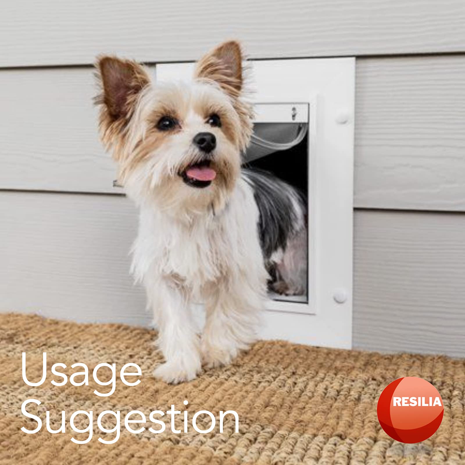 RESILIA easy-to-cut strips fit various openings for practical pet access