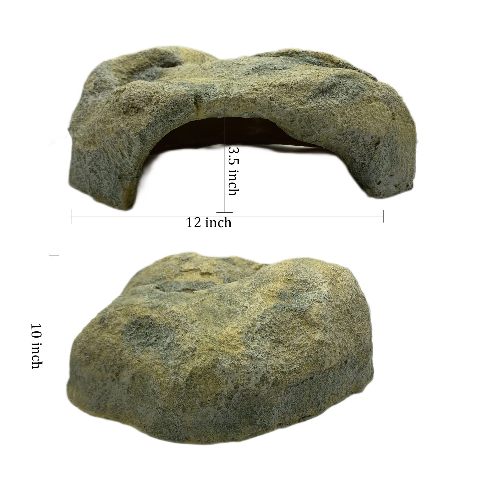 Resin Reptile Hide large habitat option for medium reptiles.