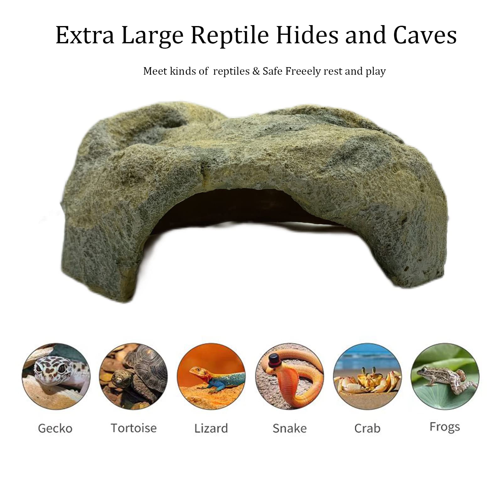 Resin Reptile Hide terrarium decor that blends with natural color.
