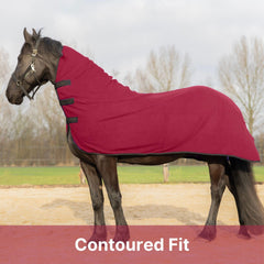 RESISTANCE contour cooler closeup shows plush acrylic fleece for lasting warmth and comfort.