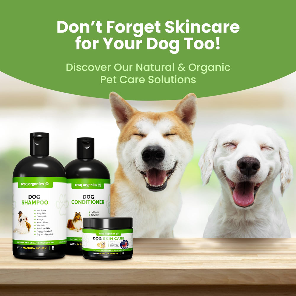 ResQ Organics cat paw balm application ritual for soothing pet care.