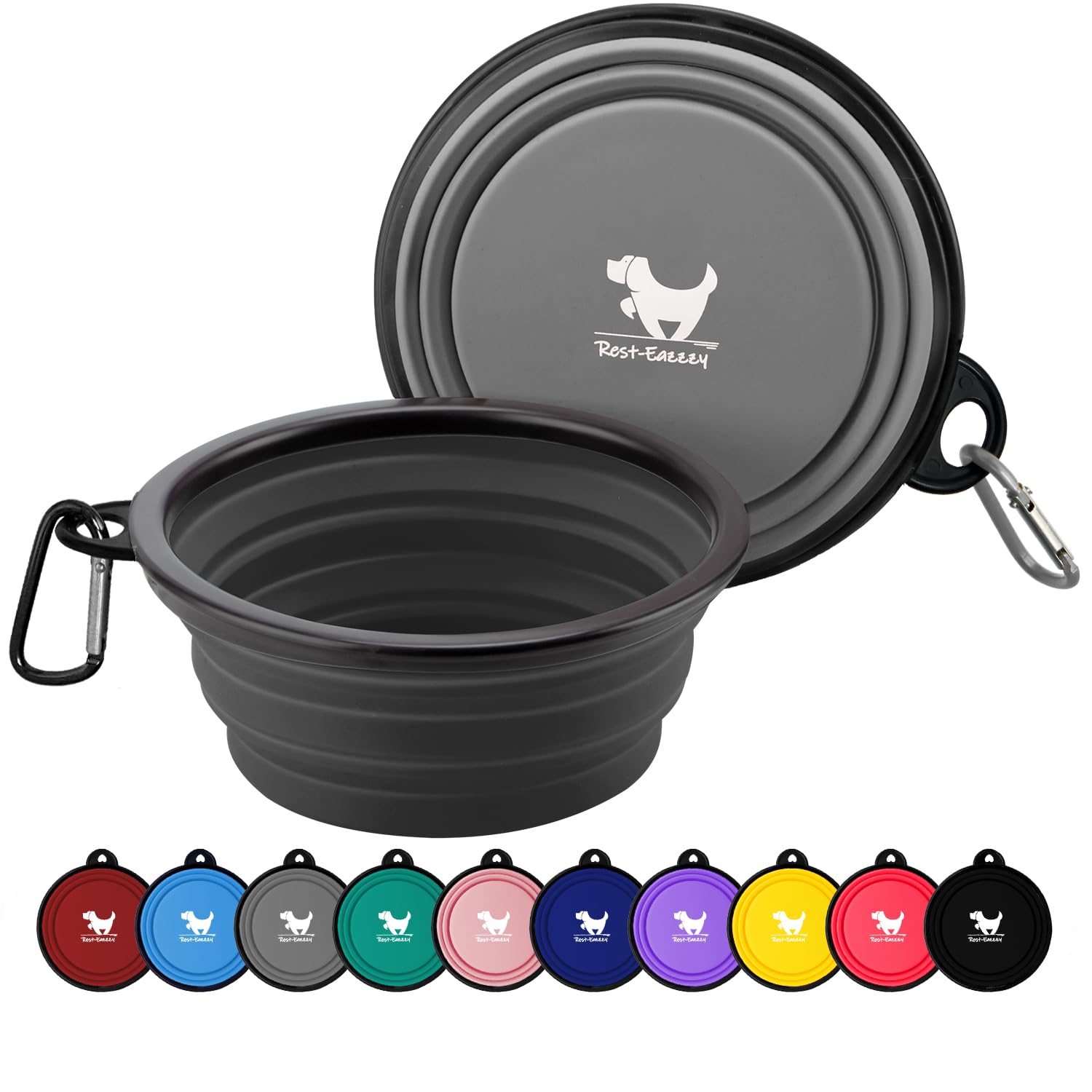 Rest-Eazzzy bol plegable 1000 ml para perros, ideal para viajes.