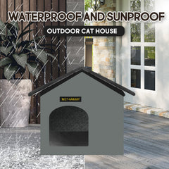 Rest-Eazzzy cat house canopy closeup showing waterproof protection