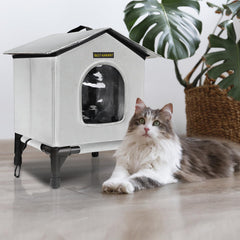 Rest-Eazzzy cat house interior with warmth lining for cozy napping