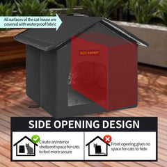 Rest-Eazzzy cat house mat and clip provide comfort and secure placement inside the shelter.