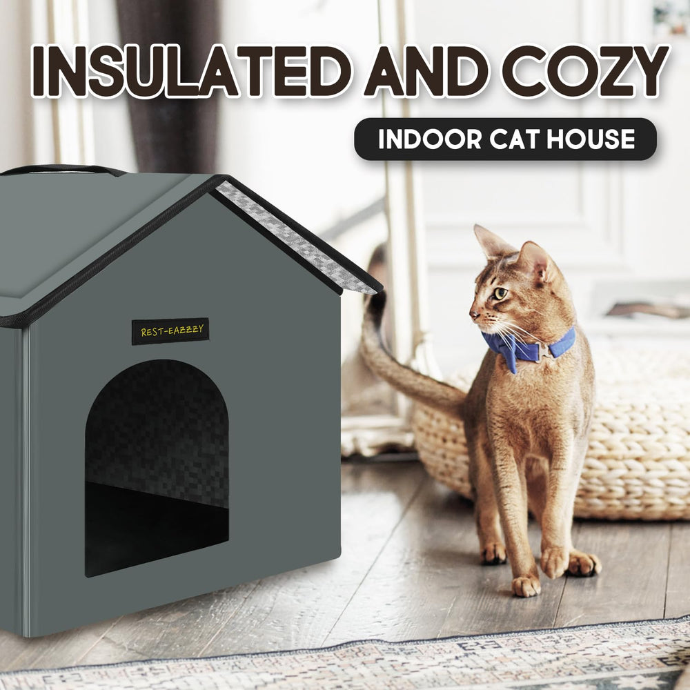 Rest-Eazzzy cat house Velcro assembly for quick setup
