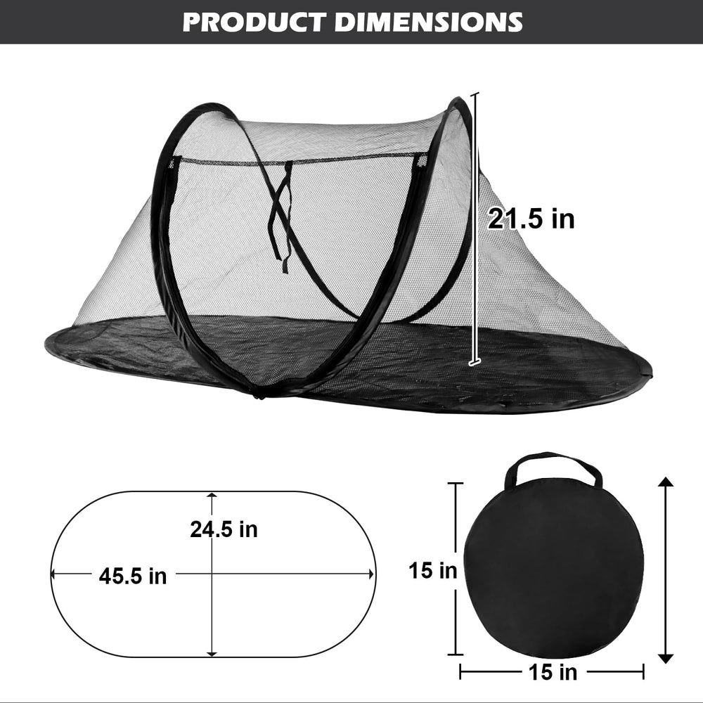 Rest-Eazzzy cat tent outdoor large-space interior accommodates multiple small pets.