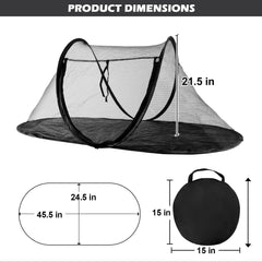 Rest-Eazzzy cat tent outdoor large-space interior accommodates multiple small pets.
