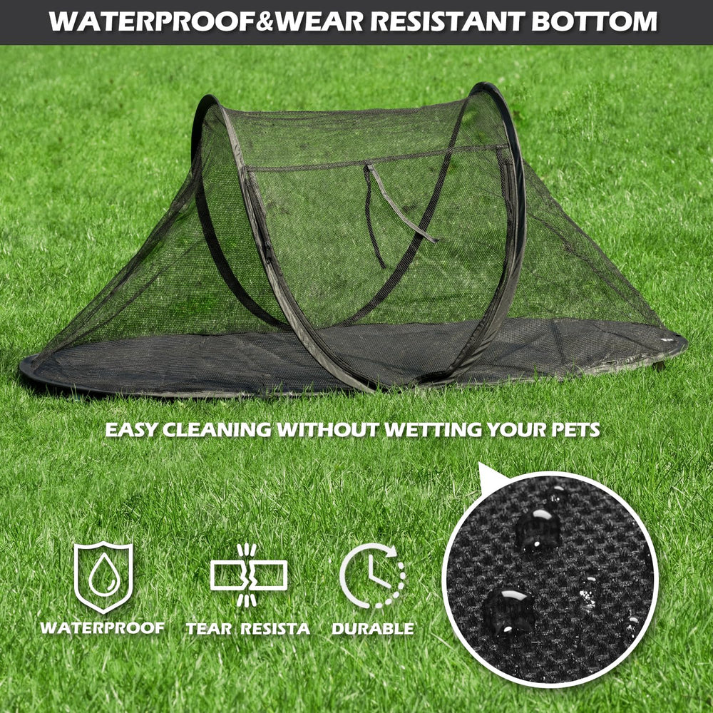 Rest-Eazzzy cat tent outdoor sturdy-rod supports reliable shelter on trips.