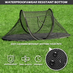 Rest-Eazzzy cat tent outdoor sturdy-rod supports reliable shelter on trips.