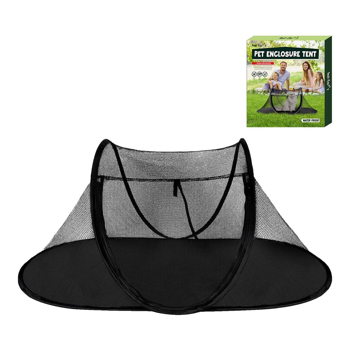 Rest-Eazzzy cat tent outdoor wide entrance for easy pet access outdoors.