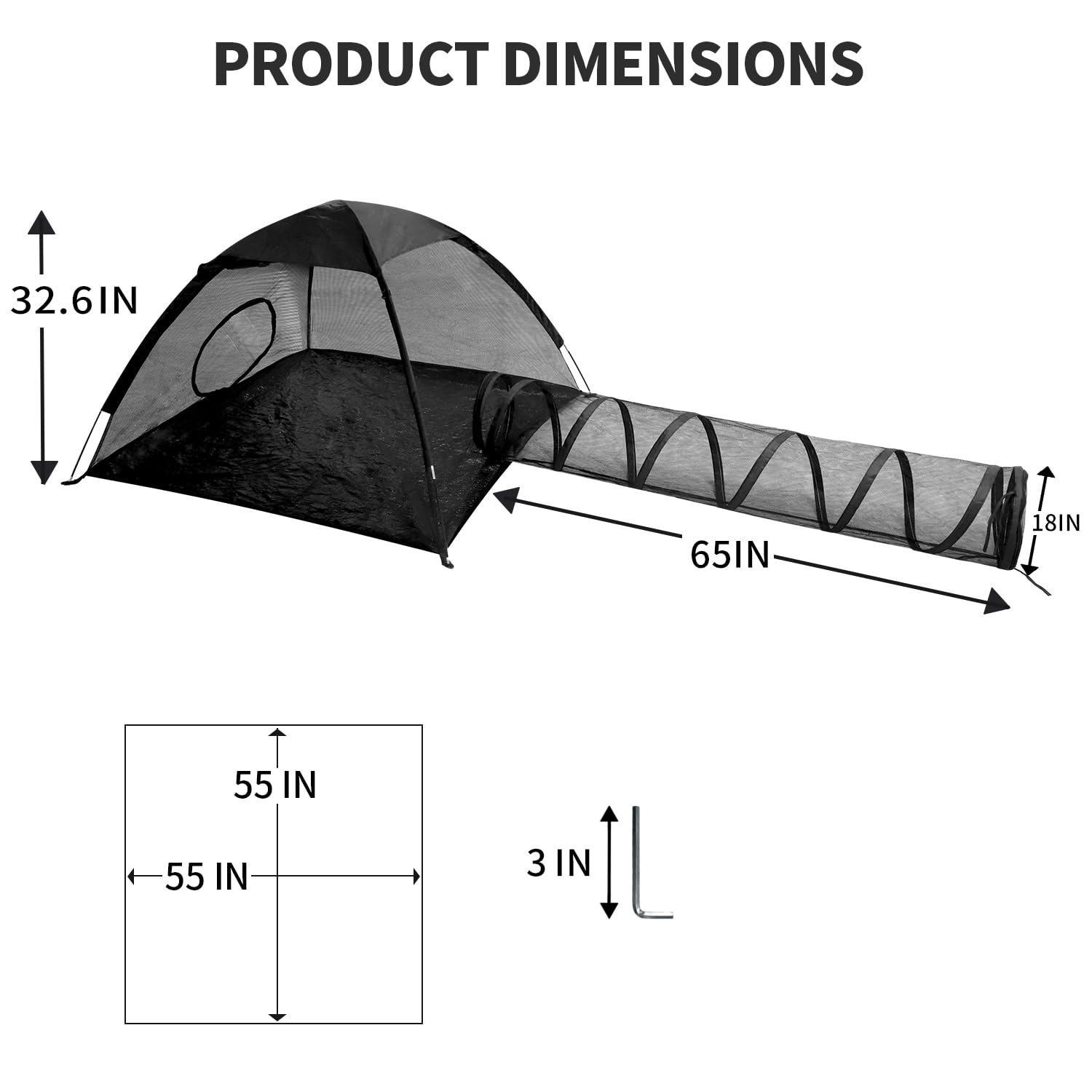 Rest-Eazzzy cat tent portable playpen setup ready for outdoor use