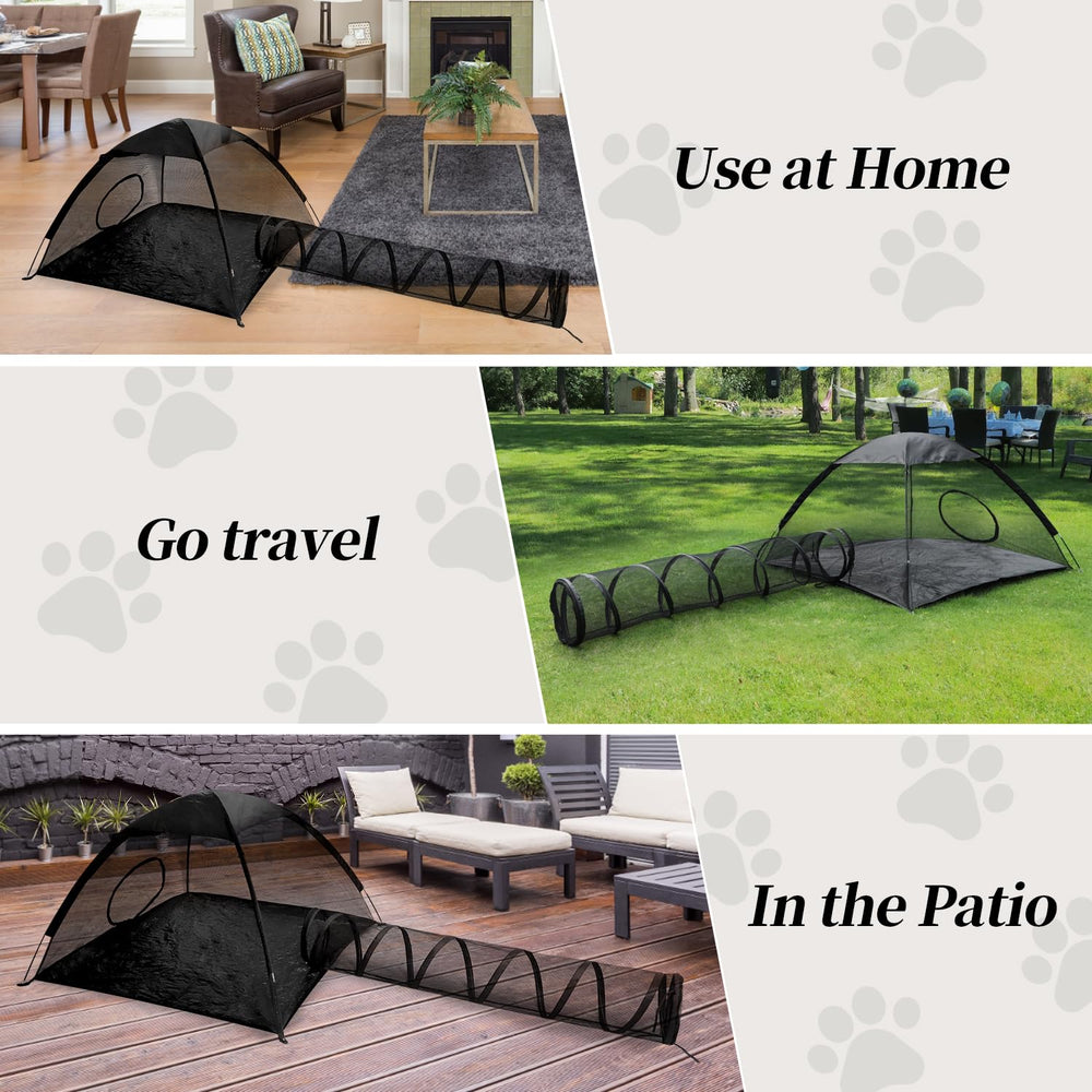 Rest-Eazzzy cat tent sturdy support rods closeup for durability