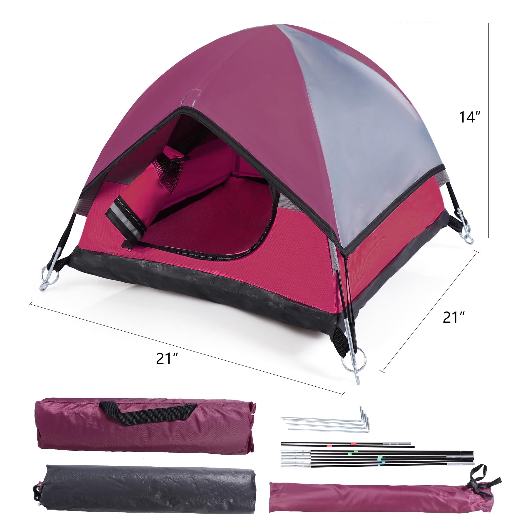 RESTCLOUD cat tent removable pad enables easy cleaning between uses