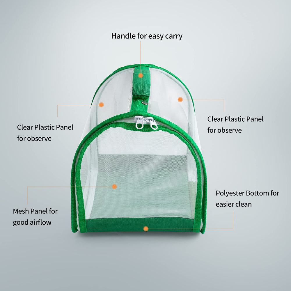 RESTCLOUD insect mesh cage front panel offers clear observation during caterpillar development