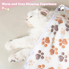 Retainbre small-pet blanket pink-soft-flannel ideal for crate time and travel