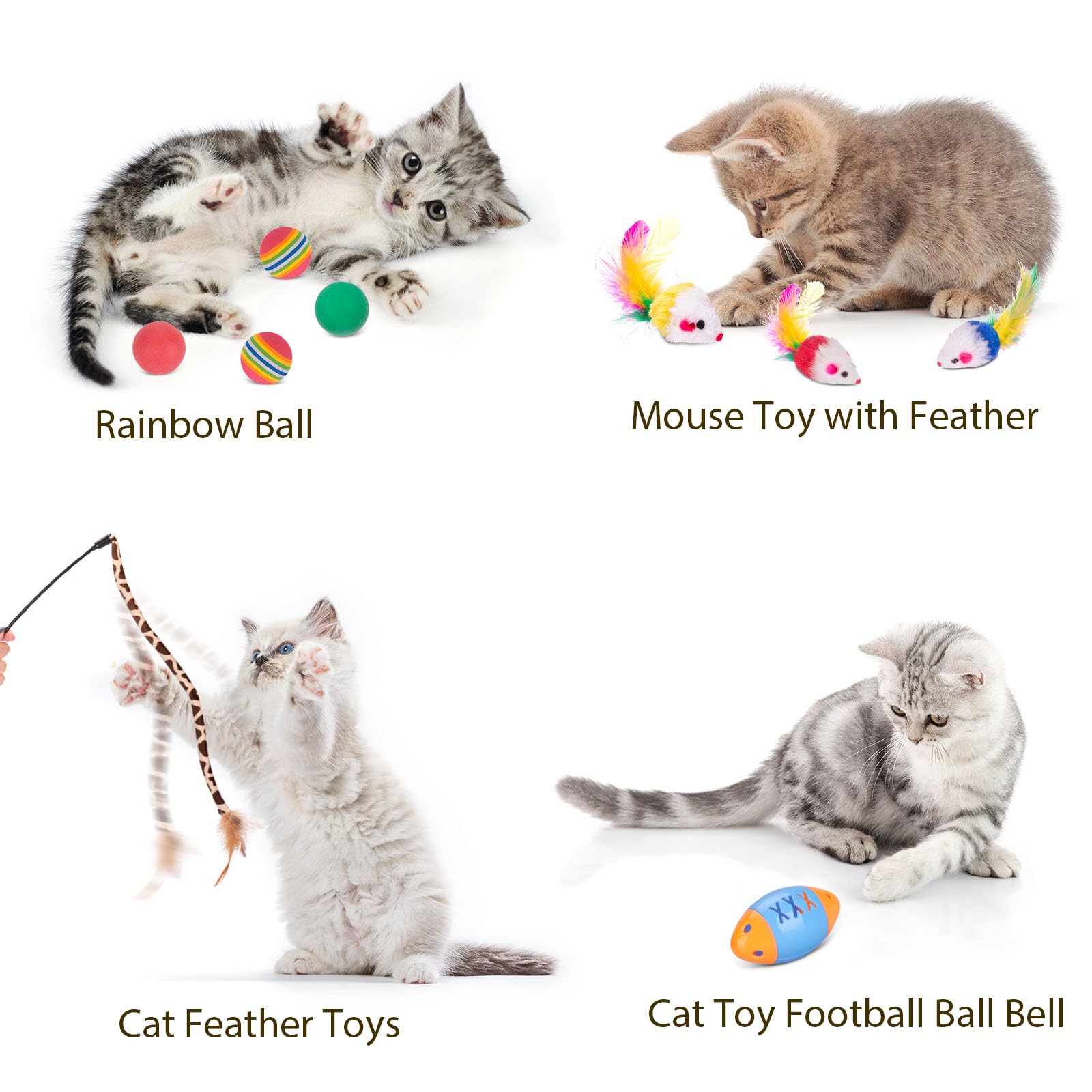 Retro Shaw fuzzy balls, soft textures for easy toss-and-chase.