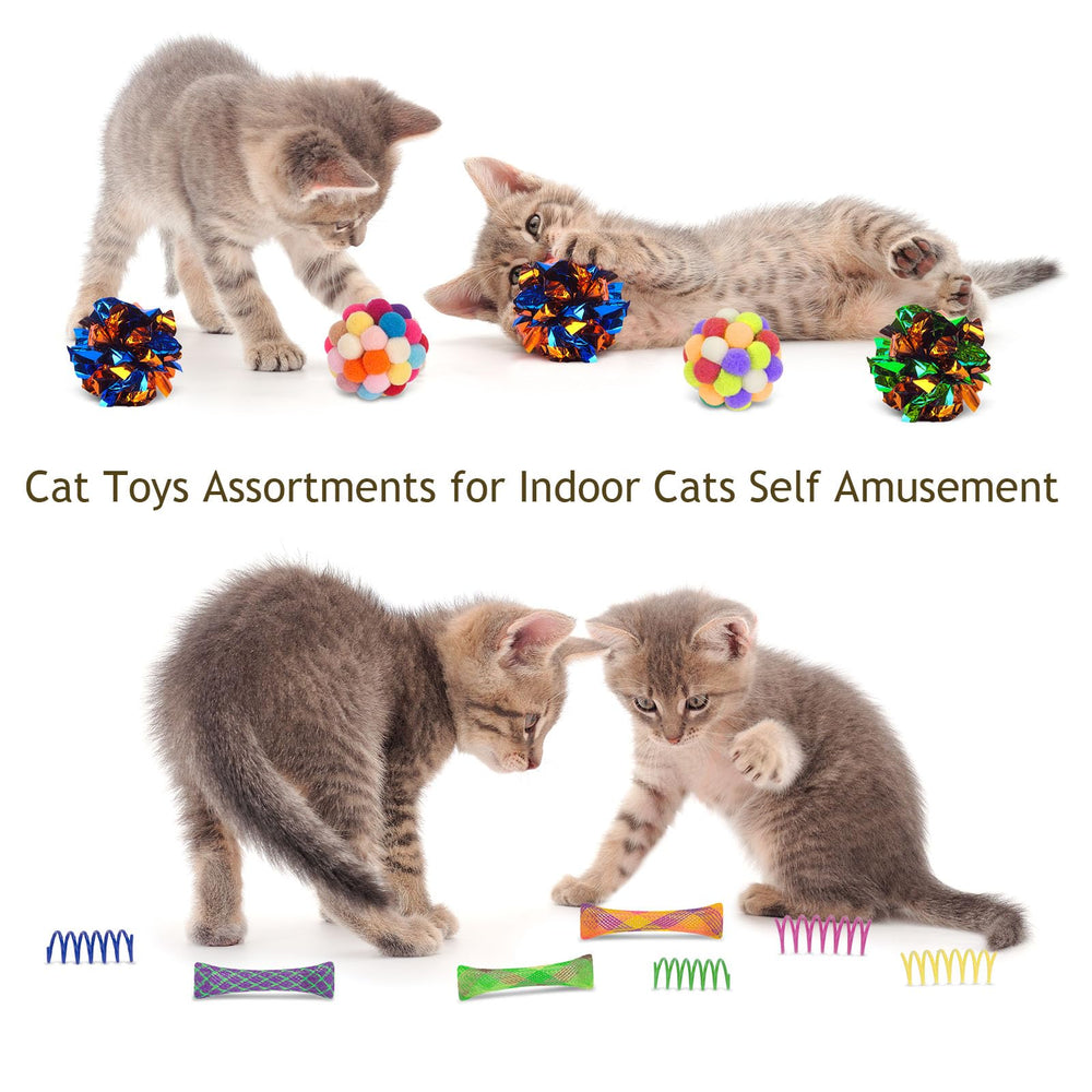 Retro Shaw rainbow balls, colorful bite-sized targets for interactive games.