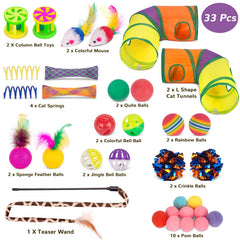 Retro Shaw cat springs encourage bouncing and pouncing during playtime