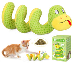 Retro Shaw crinkle snake toy front view invites active play and hunting-like engagement