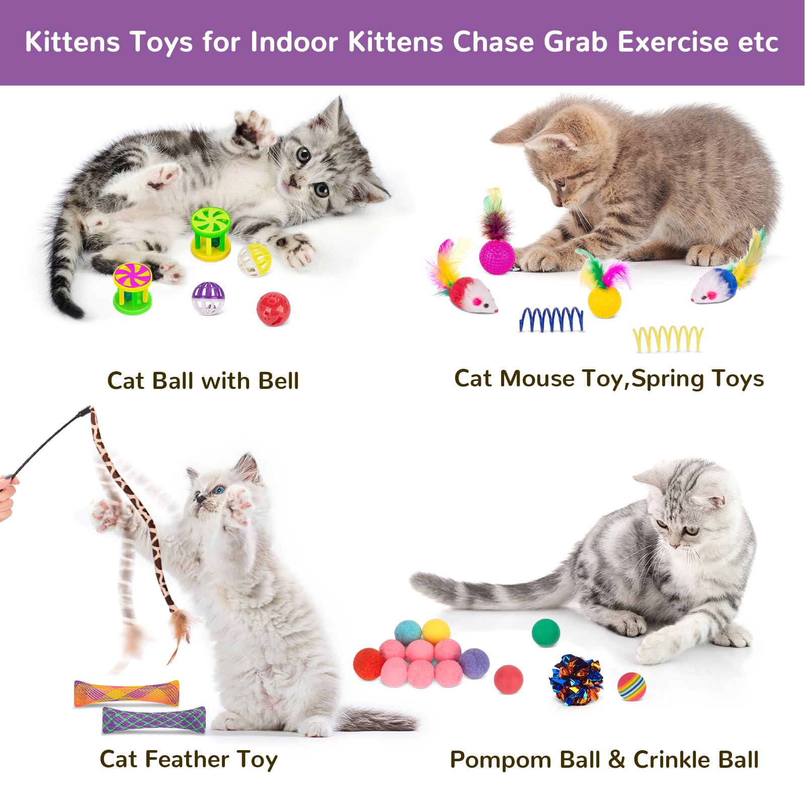 Retro Shaw feather mouse toy invites ambush and pounce fun