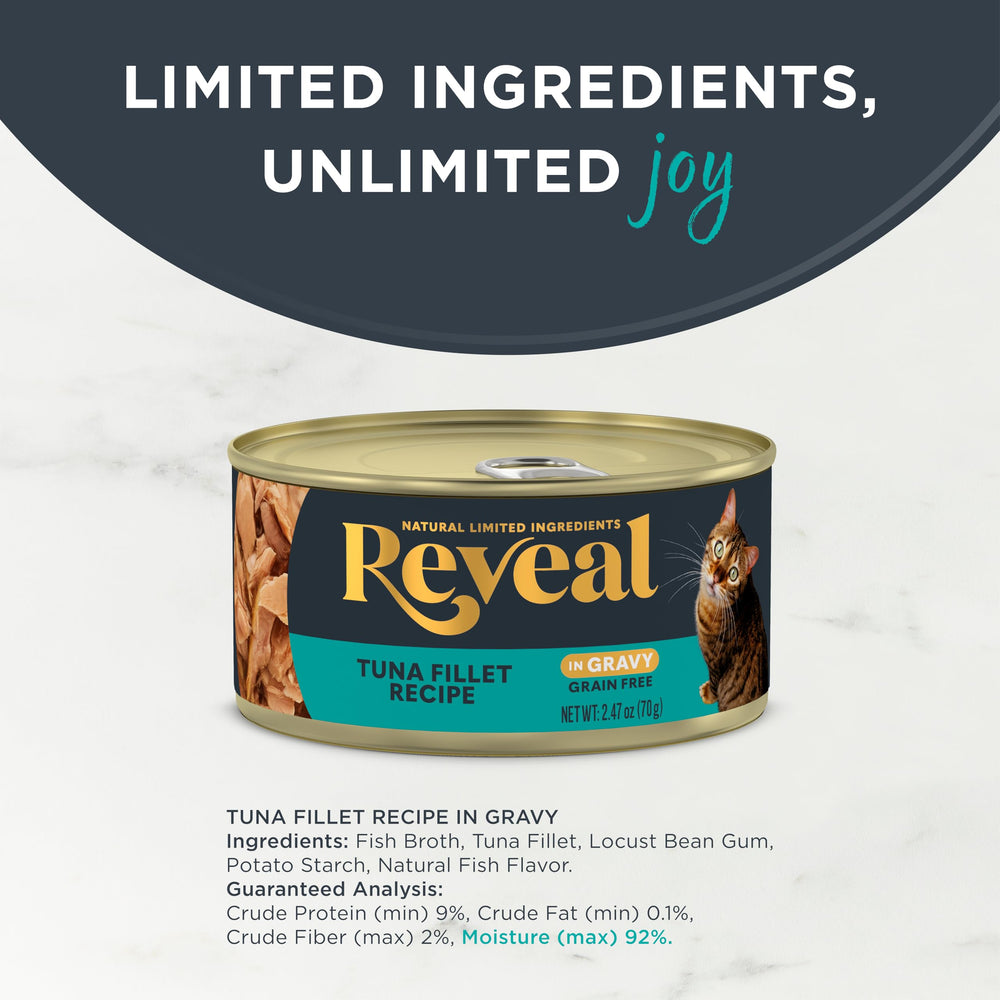 Close-up of Reveal ingredients highlighting real protein and natural components