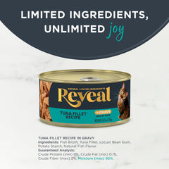 Close-up of Reveal ingredients highlighting real protein and natural components