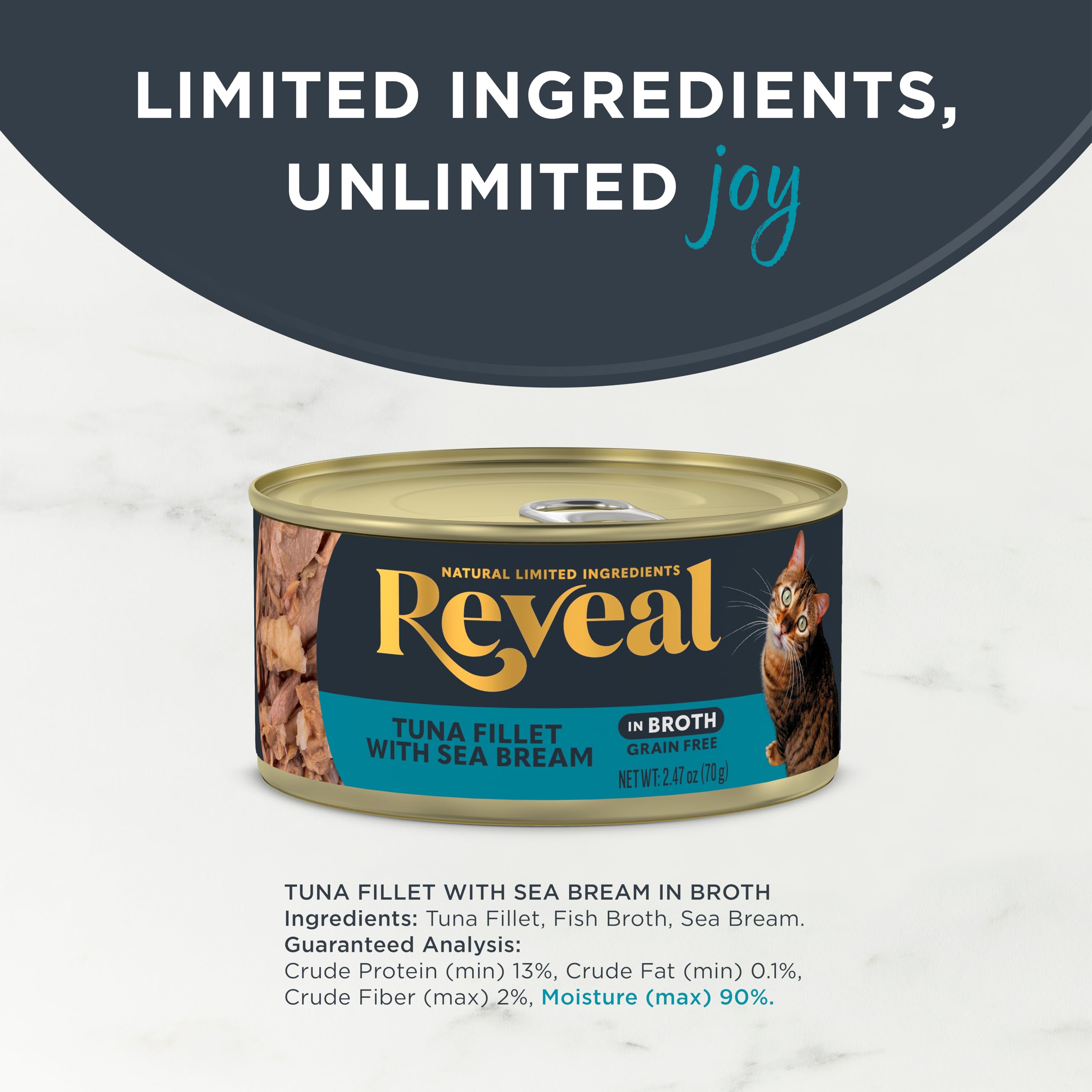 Reveal cat meal serving presentation encourages mealtime enjoyment